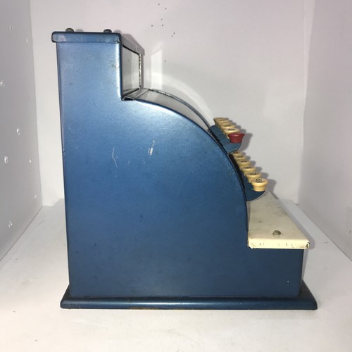 Tom Daumen Registrierkasse Spielzeug, funktionstüchtig, Glockenspiel, Vintage, blau - Bild 8 von 11
