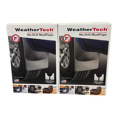 WeatherTech No Drill MudFlaps 2019-2024 Ram 2500/3500 Front & Rear 110108-120108
