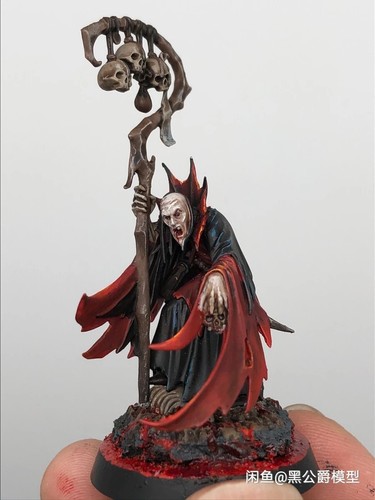 Necromancer Soulblight Gravelords Warhammer Age of Sigmar bemalt Games Workshop - Bild 2 von 8