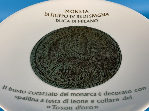 Piero Fornasetti “Monete Del Ducato Di Milano” Piatto Originale Anno 1973 - Foto 5 di 9