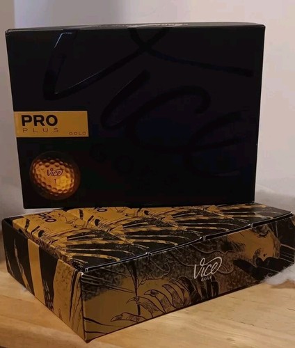 Vice Golf Pro Plus Gold Golf Balls 12 Pack - Picture 16 of 19
