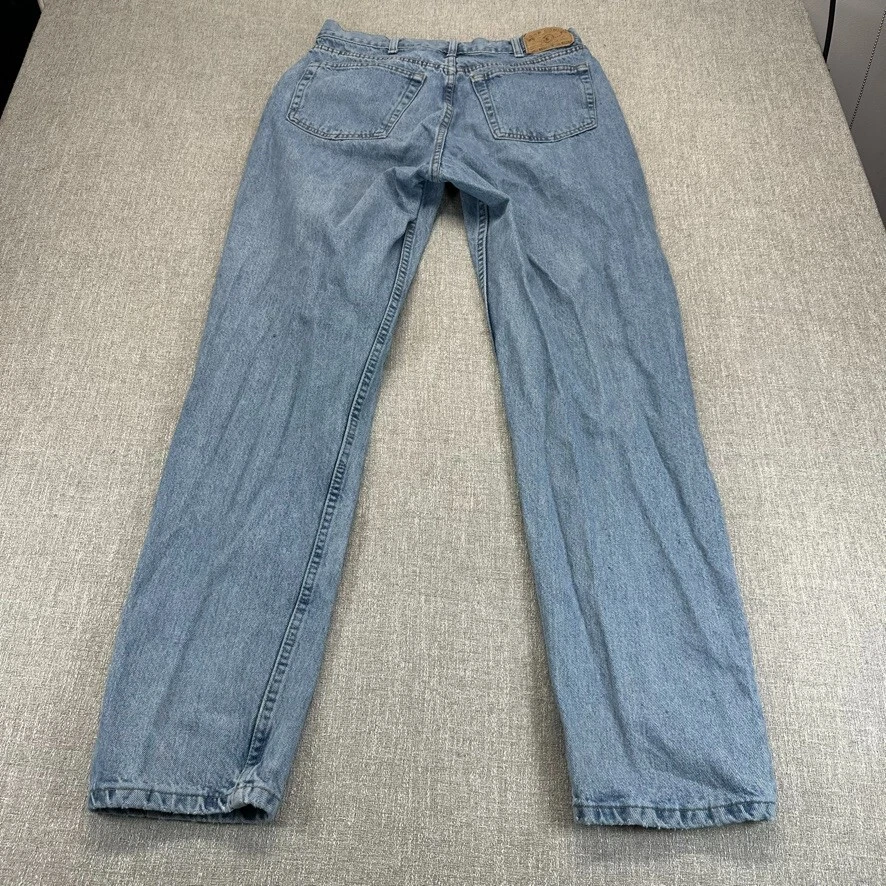 Vintage Gap 1969 Jeans Mens 32x33 Blue Loose Straight Light Wash Denim Made USA - Image 4 of 4