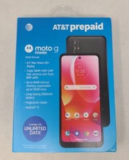 Motorola Moto G Power - 2022 Model - 64GB - Black AT T Prepaid Smartphone