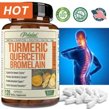 Turmeric Quercetin Bromelain Capsules - Joint Support Supplements - Antioxidants
