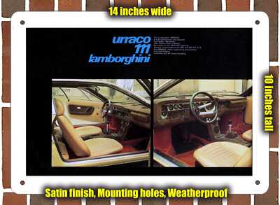 Metal Sign - 1976 Lamborghini Urraco (Sign Variant #2)