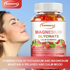 Magnesium Glycinate 400mg - with CoQ10 - Sleep Support, Relieve Stress & Anxiety