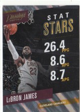 17/18 2017/18 Prestige Basketball Stat Stars Mist #1 Lebron James Lakers