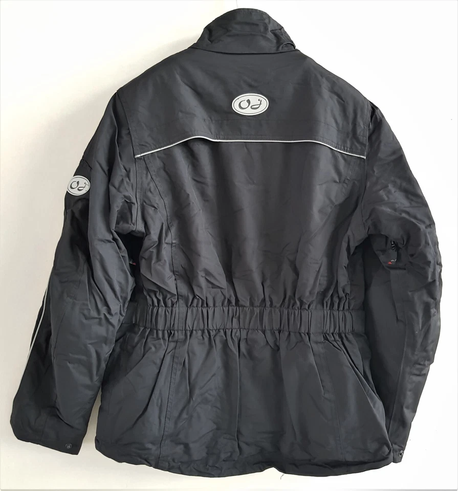 GIACCA GIUBBINO MOTO URBAN TOURING UNIVERSALE OJ 4 SEASON NERO REGOLABILE - Imagen 3 de 4