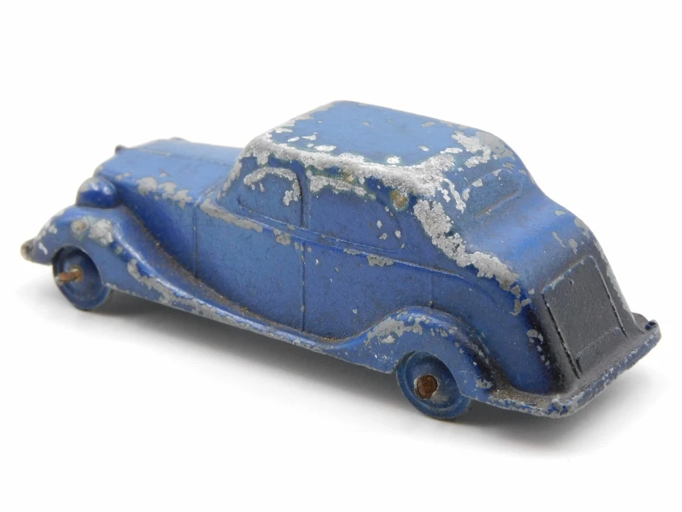 Welsotoys Wolseley 1948 vintage England die cast saloon toy car 9cm Timpo Dinky - Immagine 2 di 4