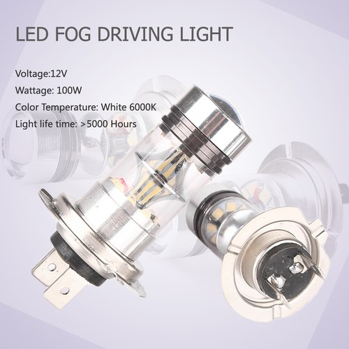 H7 6000K 100W LED 20-SMD Projector Fog Driving DRL Light Bulbs HID White po - Picture 6 of 12