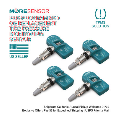 4-Pack 433MHz TPMS Tire Sensor | Mercedes Benz CLA GL GLA GLE SL CLA SLK Class