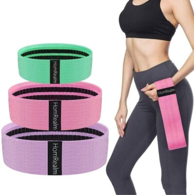 Exercise Workout Bands for Women and Men, 3 Stretch Bands