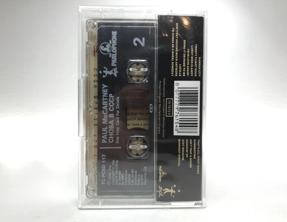 Paul McCartney CHOBA B CCCP Cassette **NEW OLD STOCK SEALED 1991** SCARCE - MINT - Image 3 of 4
