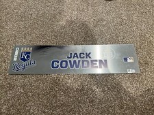 KANSAS CITY ROYALS GAME USED ? TEAM ISSUED BASEBALL NAMEPLATE JACK COWDEN