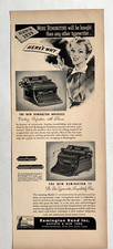 1939 Remington Rand Typewriters Print Ad 14