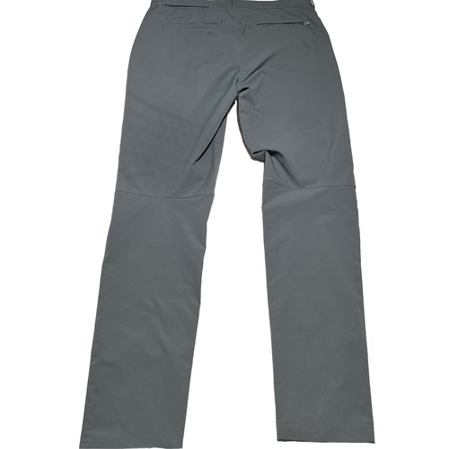 Banana Republic Slim City Pants Mens 36x35 Tech Chinos Reflective Roll Cuff Gray - Foto 8 di 12