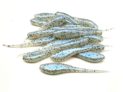 JASONS 2" STINGER SHAD 30 PACK GRUBS CRAPPIE LURES JIGS COPPER - Foto 4