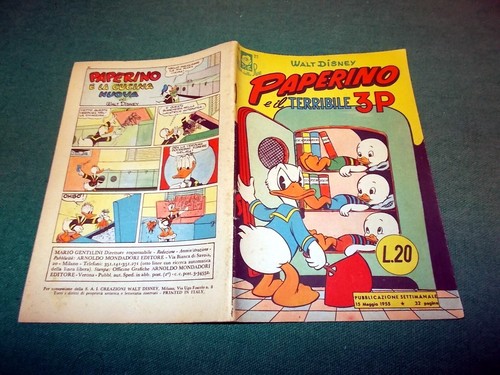 ALBI della ROSA n. 27 "Paperino e il Terribile 3 P" ed. Mondadori originale 1955 - 第 2/3 張圖片