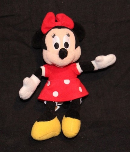 VINTAGE AUTHENTIC DISNEY MINNIE MOUSE RED DRESS 8" STUFFED ANIMAL PLUSH TOY - Picture 7 of 9