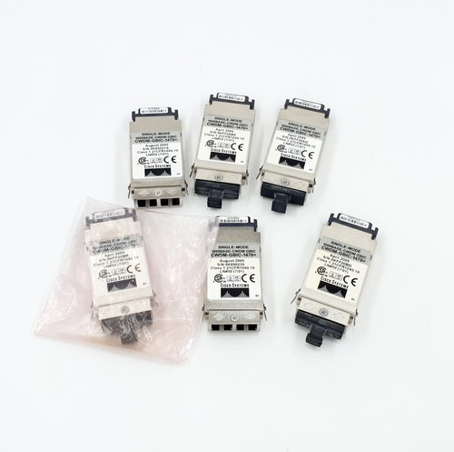 Lot of 6 Genuine Cisco CWDM-GBIC-1470 1000BASE-CWDM Single-Mode GBIC - 第 1/4 張圖片