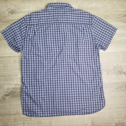 Camisa para hombre Tommy Hilfiger de ajuste personalizado azul a cuadros con botones talla XXL - Imagen 4 de 9