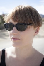 Futuristic Vintage Sunglasses Black Punk Frame - Hazel