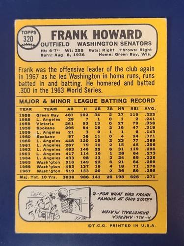 Tarjetas de béisbol Topps 1968 completan tu conjunto que elijas #231 - 345 - Imagen 177 de 227