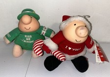 Ziggy Lot Of 2 Plush 1988 St. Patrick  s Day  Christmas Vintage
