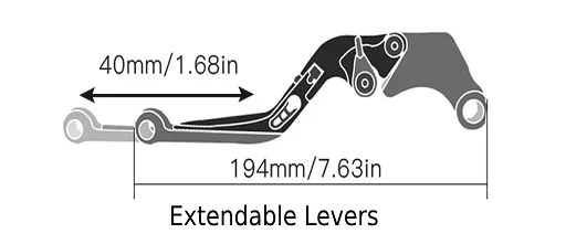 Adjustable Brake Clutch Levers Set - Ducati Scrambler 1100 800 2018-2025 - Изображение 4 из 4