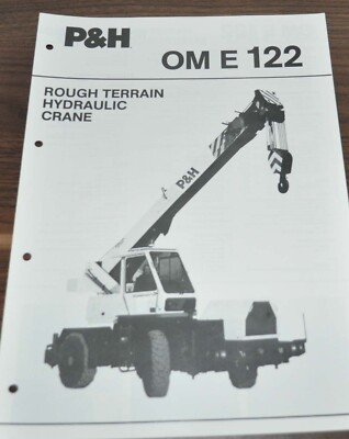 P&H Omega OM E 122 Rough Terrain Crane Ammann Specification Brochure Prospekt