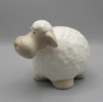 SMALL CERAMIC LAMB FIGURINE EASTER SPRING DÉCOR NEW