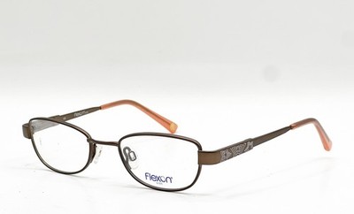NEW FLEXON KIDS GALAXY 210 ANTIQUE BROWN AUTHENTIC EYEGLASSES 44-18