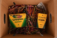 Lot of Crayons Used Bulk Crafts Art Melting Fun Activities