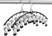 Legging Organizer for Closet, 2 Pack Metal Yoga Pants Hangers with 10 Clips Hold