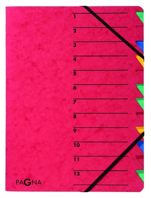 Pagna Ordnungsmappe EASY 12 Fächer A4++ rot