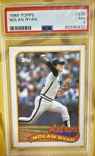 Nolan Ryan 1989 Topps #530 HOUSTON ASTROS PSA 7 NEAR MINT