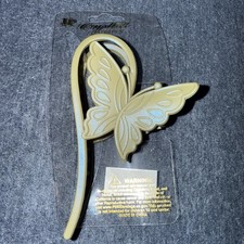 Gray Butterfly Hair Claw By Crystal
