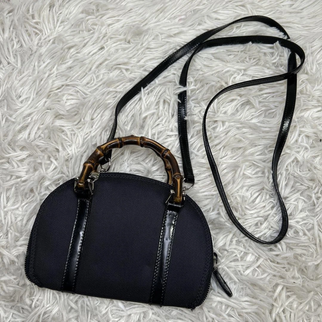 Gucci 2Way Sac à Bandoulière en Bambou Portefeuille m2_0424
