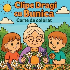 Clipe Dragi cu Bunica - Carte de colorat by Chris Martin (Romanian) Paperback Bo