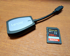 Sandisk Extreme PRO 256GB V90 SD Card  Lexar RW470 USB-C 3.2 Gen 1 SD Reader