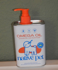 Native Pet Omega Oil for dogs 16 fl oz skin coat joint health