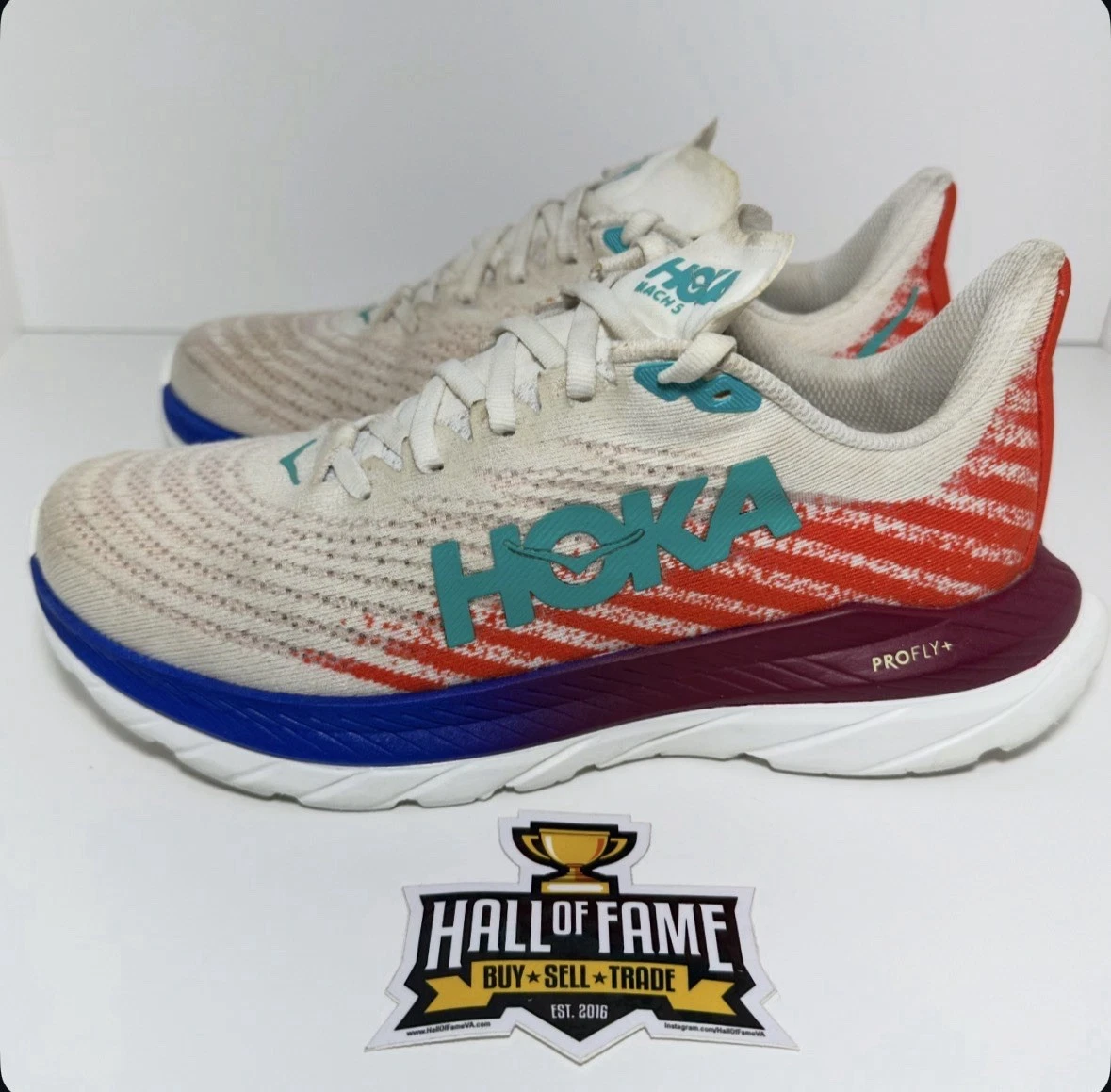 Hoka One One HOKA Mach 5 White Flame W for sale | eBay display picture 1