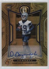 2022 Panini Gold Standard Rookies Auto 60/199 Dontario Drummond #166 Auto qf8
