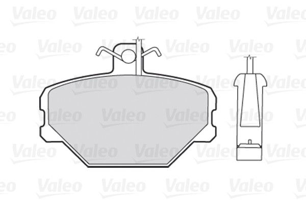 Plaquettes de frein Valeo 301095 pour freins à disque auto