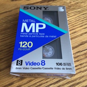 Sony Metal MP 120 Video 8 Sealed Cassette.