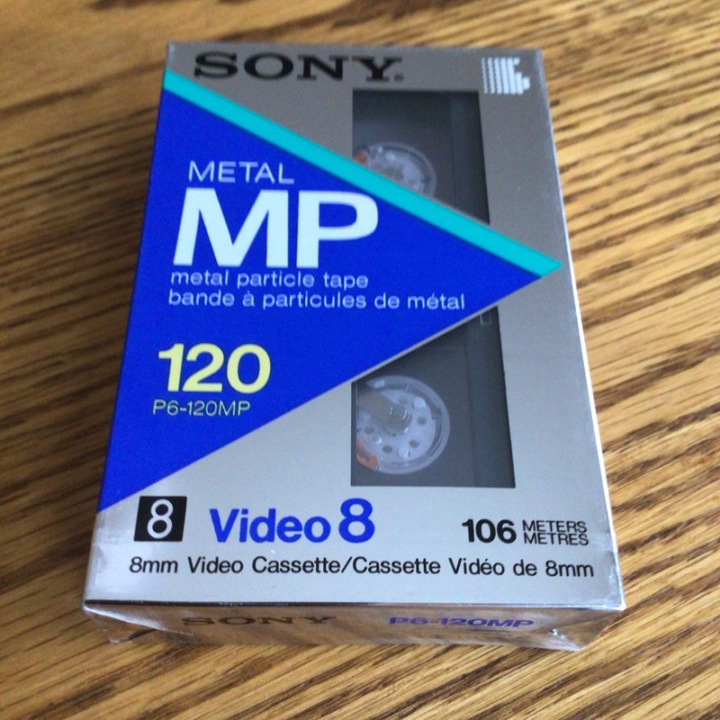 Sony Metal MP 120 Video 8 Sealed Cassette.
