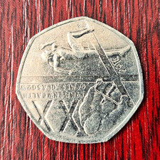 UK 2014 50p Coin Elizabeth II Era Commonwealth Games Scotland Uncertified