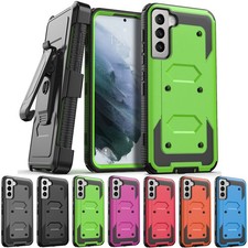 For Samsung Galaxy S21 FE/S21 /S21 Ultra Shockproof Case Cover Holster Belt Clip