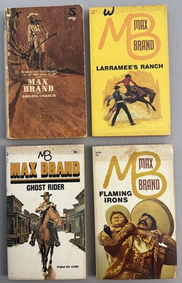 Vintage Western Paperback Max Brand Lot of 4 Pocketbook