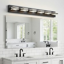 40'' Vanity Light 6 Lights Dimmable 5CCT LED Bathroom Over Mirror Wall Fixture